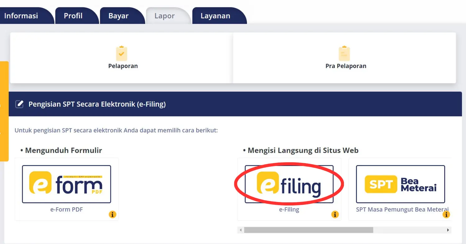 Lapor SPT Badan di E-filing
