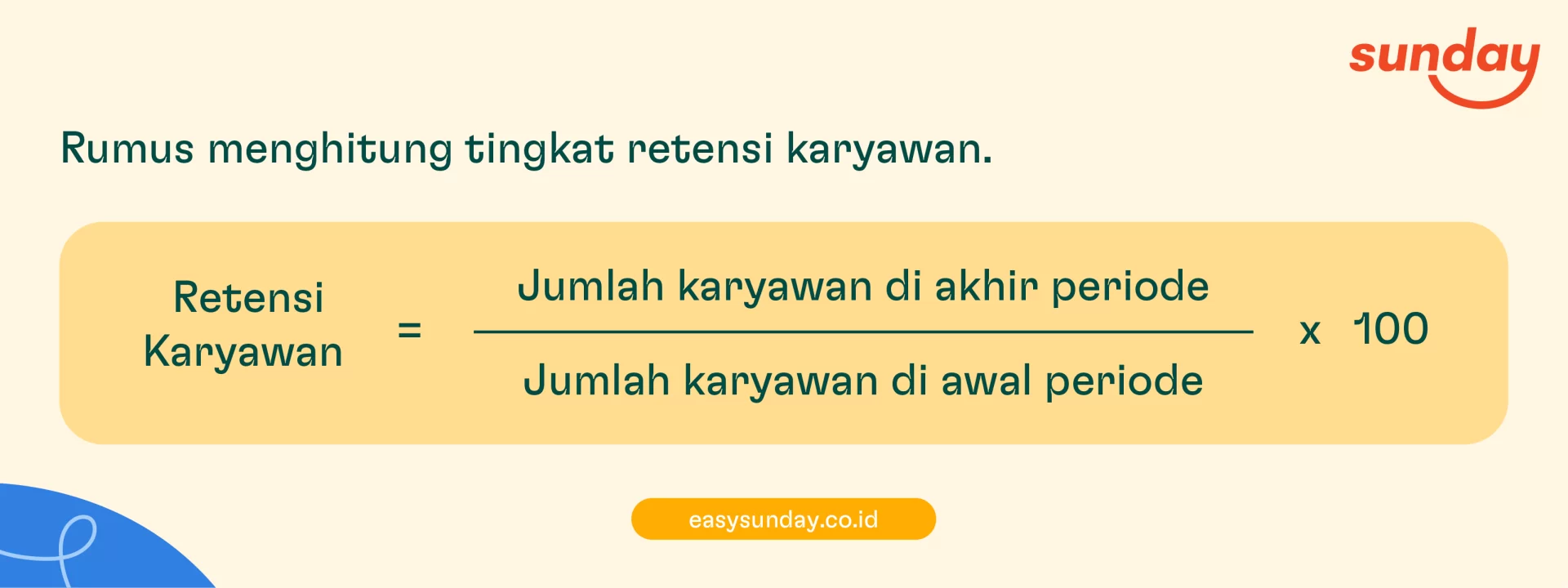 Rumus menghitung retensi karyawan