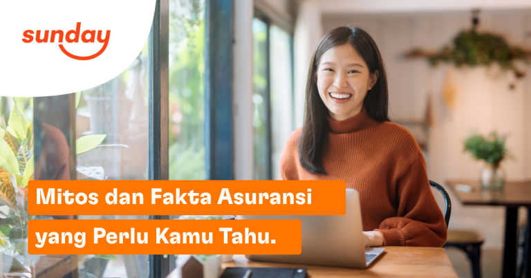 Smart Asian Woman doing Research regarding Insurance Myths and Facts